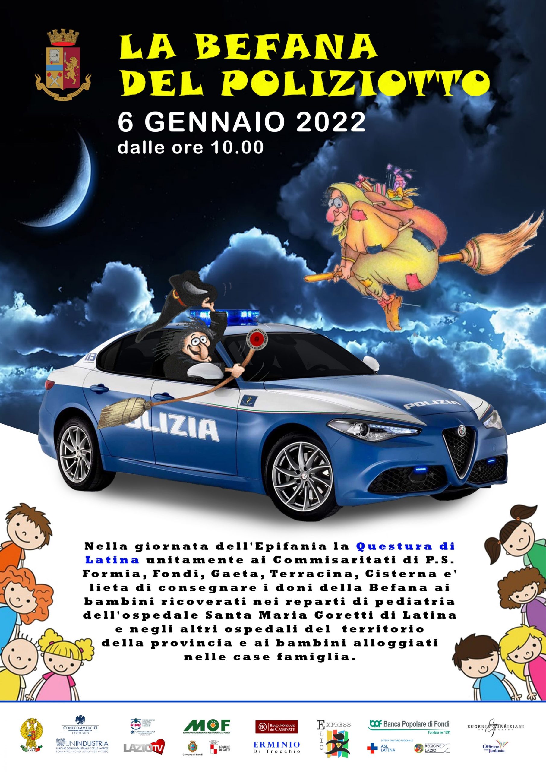 SIAP-LATINA-BEFANA-POLIZIOTTO